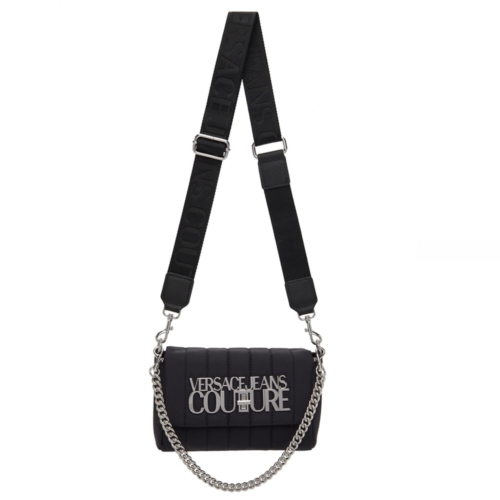 NEW VERSACE JEANS COUTURE
Black Nylon Shoulder Bag